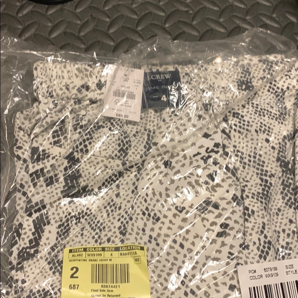 J crew snake print pants